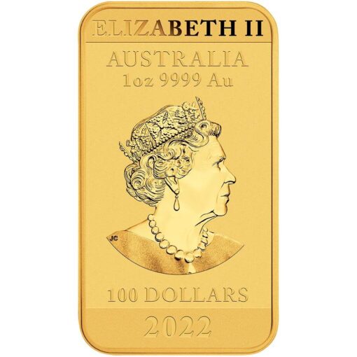 2022 dragon 1oz 9999 gold bullion rectangular coin