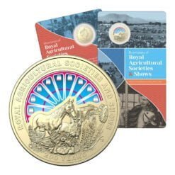 2022 $1 Bicentenary of the Royal Agricultural Society Coloured Coin in Card
