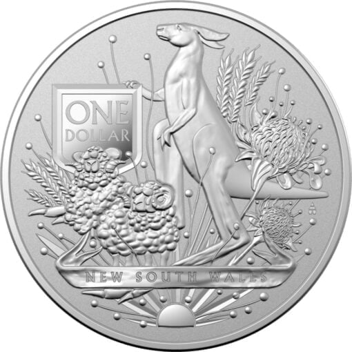 2022 australias coat of arms new south wales 1oz 999 silver bullion coin
