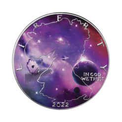 2022 American Silver Eagle - Glowing Galaxy IV 1oz .999 Silver Coin