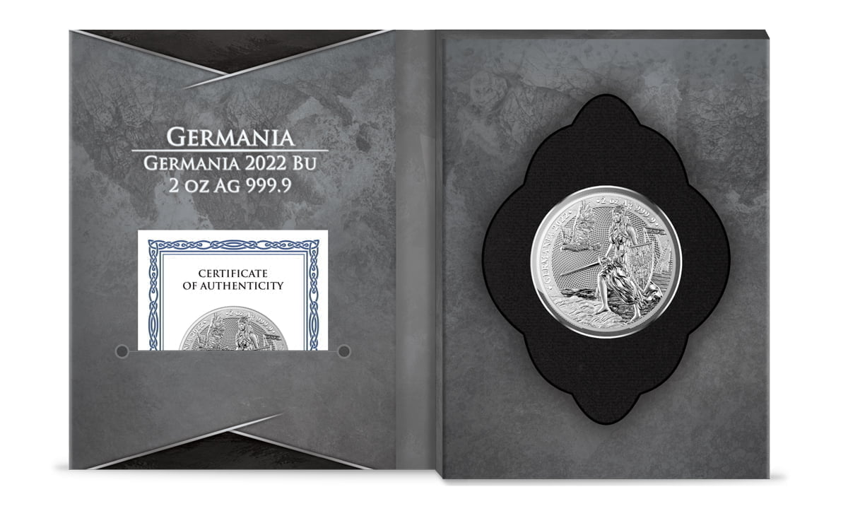 2022 Lady Germania 2oz .9999 Silver Coin