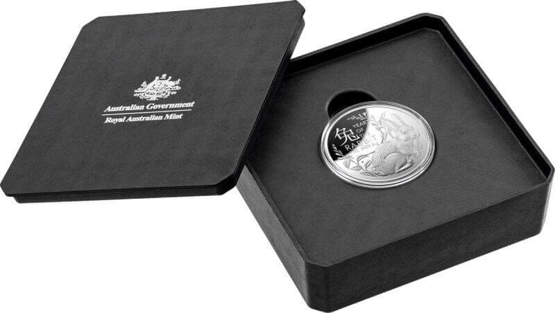 2023 $5 Lunar Year of the Rabbit 1oz .999 Domed Silver Proof Coin