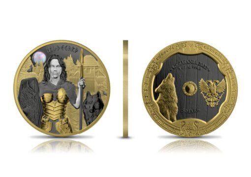 2022 valkyries hildegard 1oz 9999 silver gilded coin
