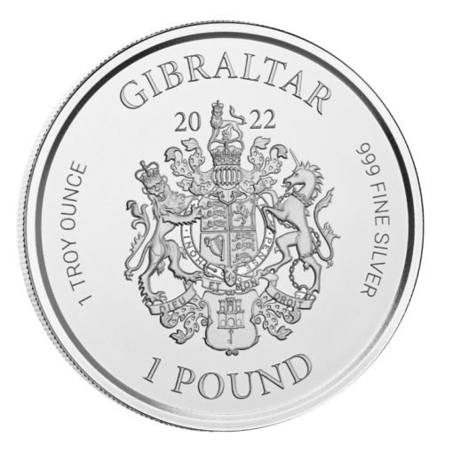 2022 gibraltar lady justice 1oz 999 silver bullion coin