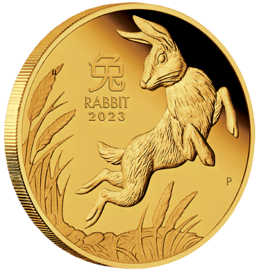 2023 year of the rabbit 1oz 9999 gold proof coin lunar series iii