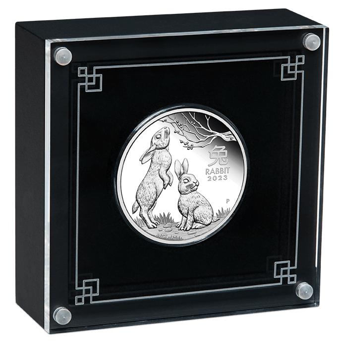 2023 Year of the Rabbit 1oz .9999 Silver Proof Coin – Lunar Series III