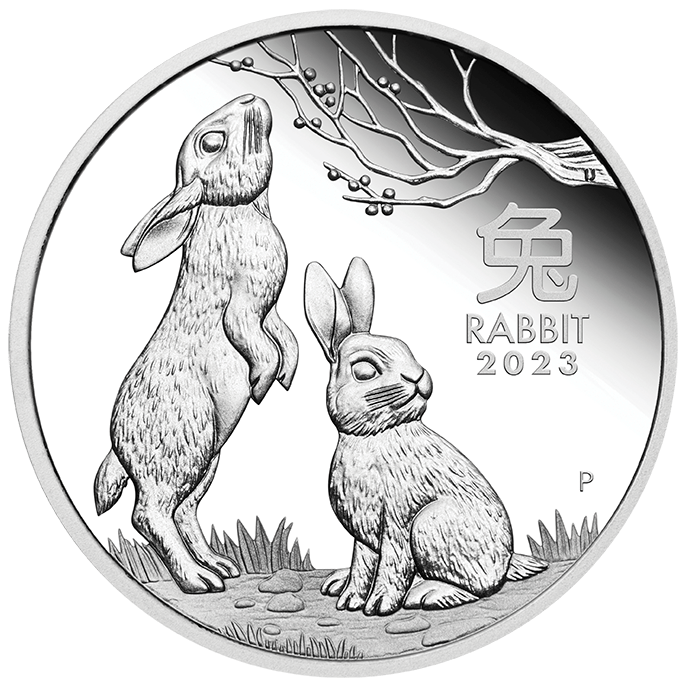 2023 Year of the Rabbit 1oz .9999 Silver Proof Coin – Lunar Series III