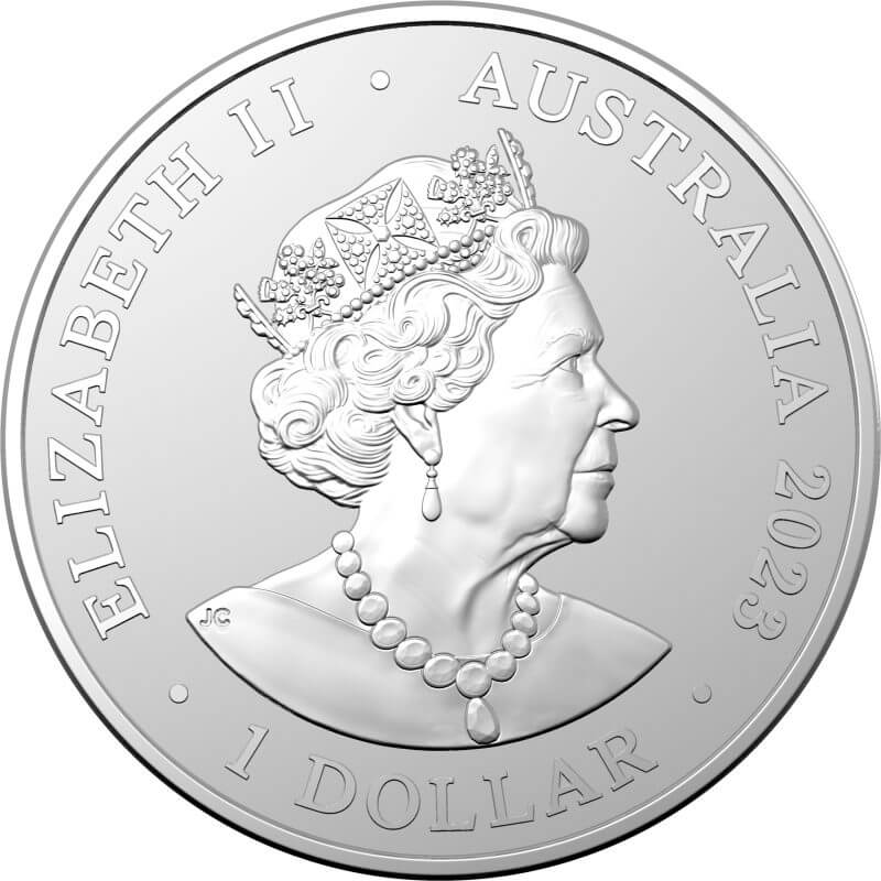2023 $1 AC/DC 1oz .999 Silver Frosted Coin