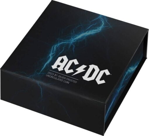 2023 $1 acdc 1oz 999 silver frosted coin