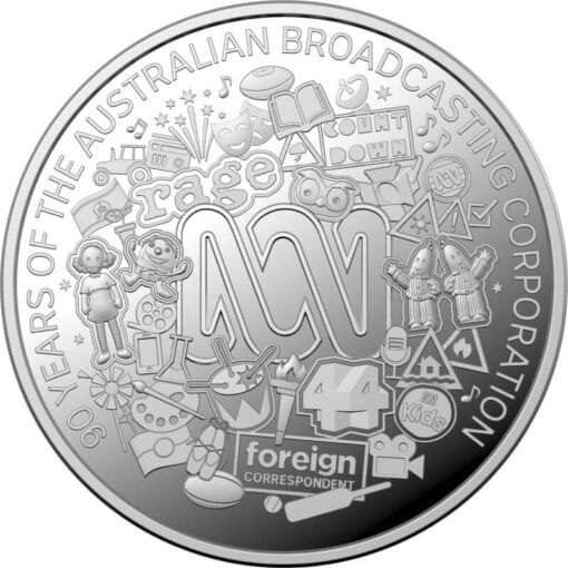 2022 $1 90th anniversary of the abc 12oz 999 silver proof coin