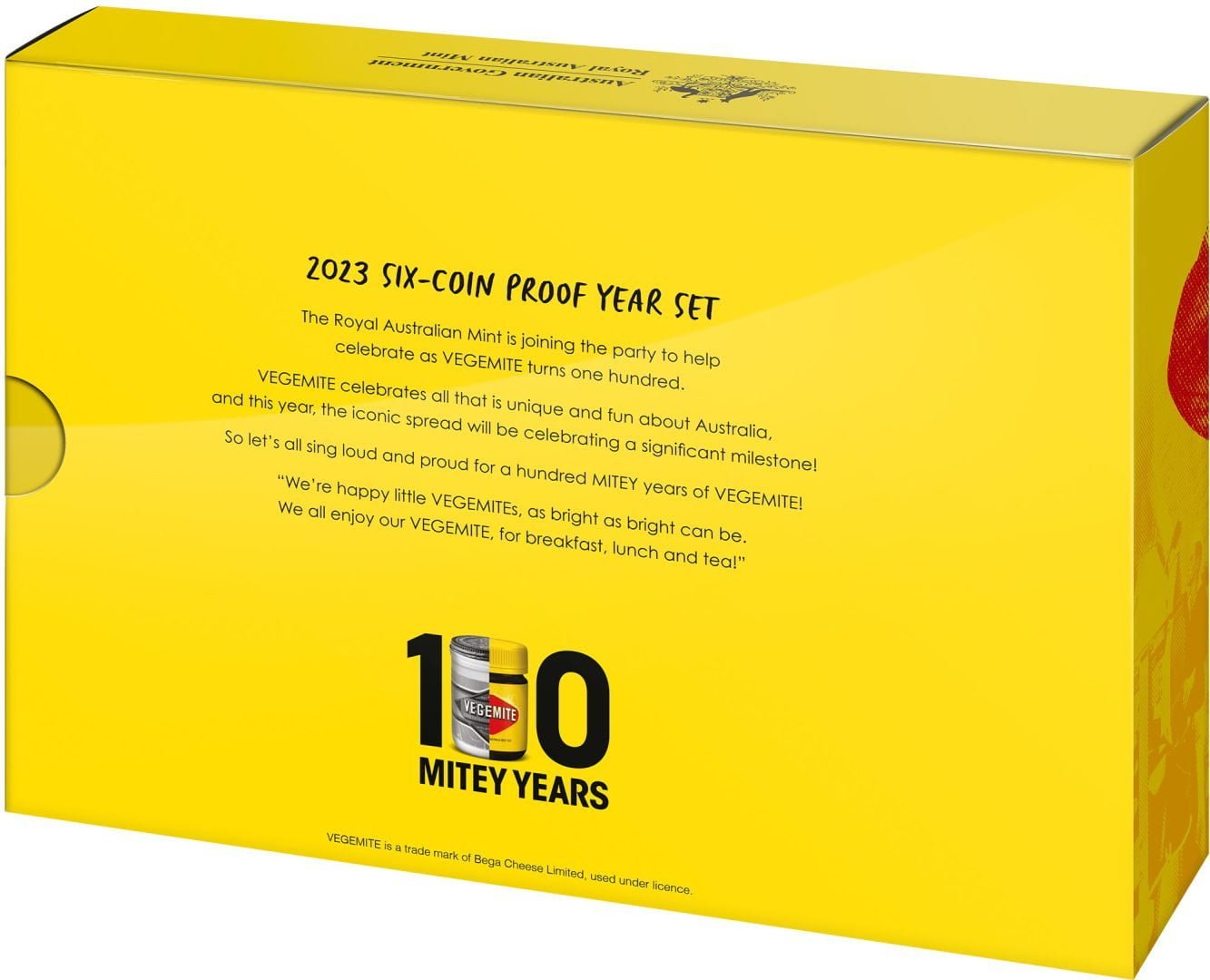 2023 Vegemite Centenary - 100 Years of Happy Little Vegemites Proof Six Coin Year Set
