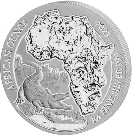 2023 rwanda african ounce nile crocodile 1oz 999 silver bullion coin