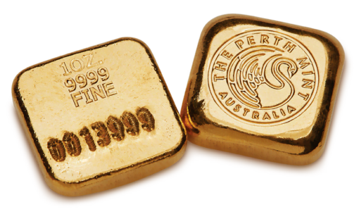 perth mint 1oz 9999 gold serialised cast bar