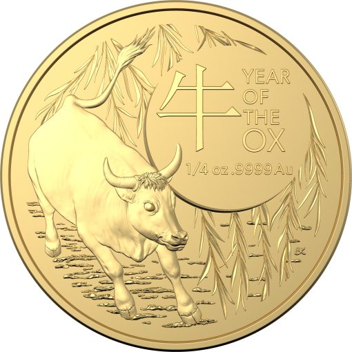 2021 $25 year of the ox 14oz 9999 gold bullion coin
