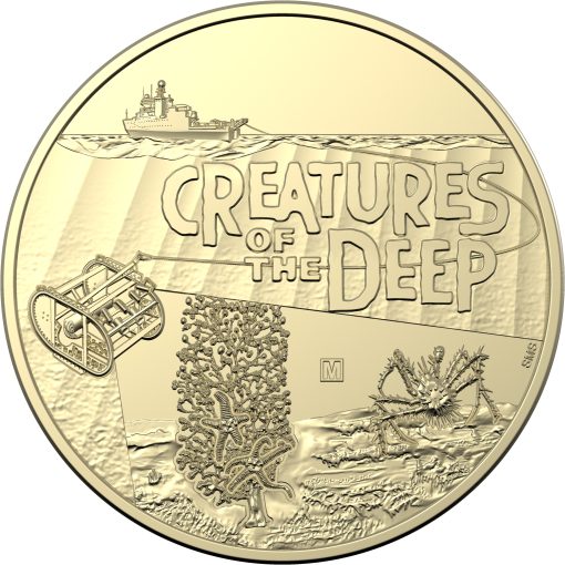 2023 $1 creatures of the deep mintmark and privy mark uncirculated four coin set