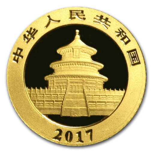 2017 chinese gold panda 1g 999 gold bullion coin
