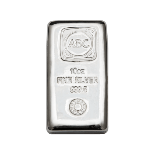 abc 10oz 9995 silver cast bullion bar