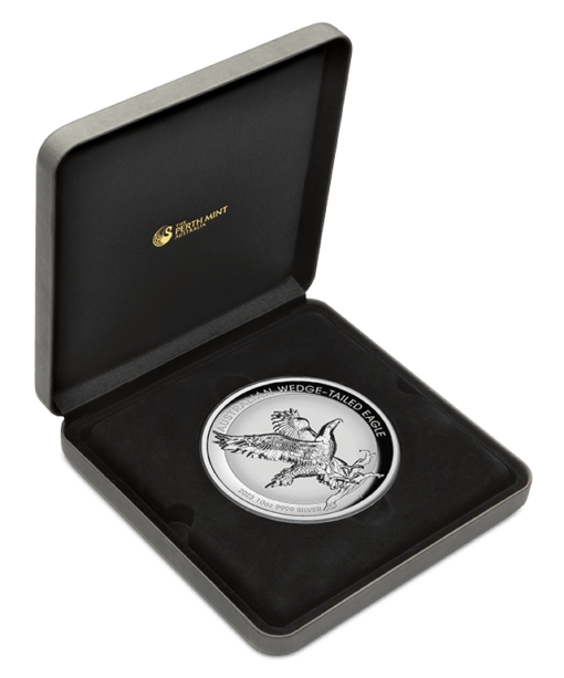 2023 australian wedge tailed eagle 10oz silver incused coin