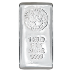 The Perth Mint 1 Kilo Silver Cast Bar